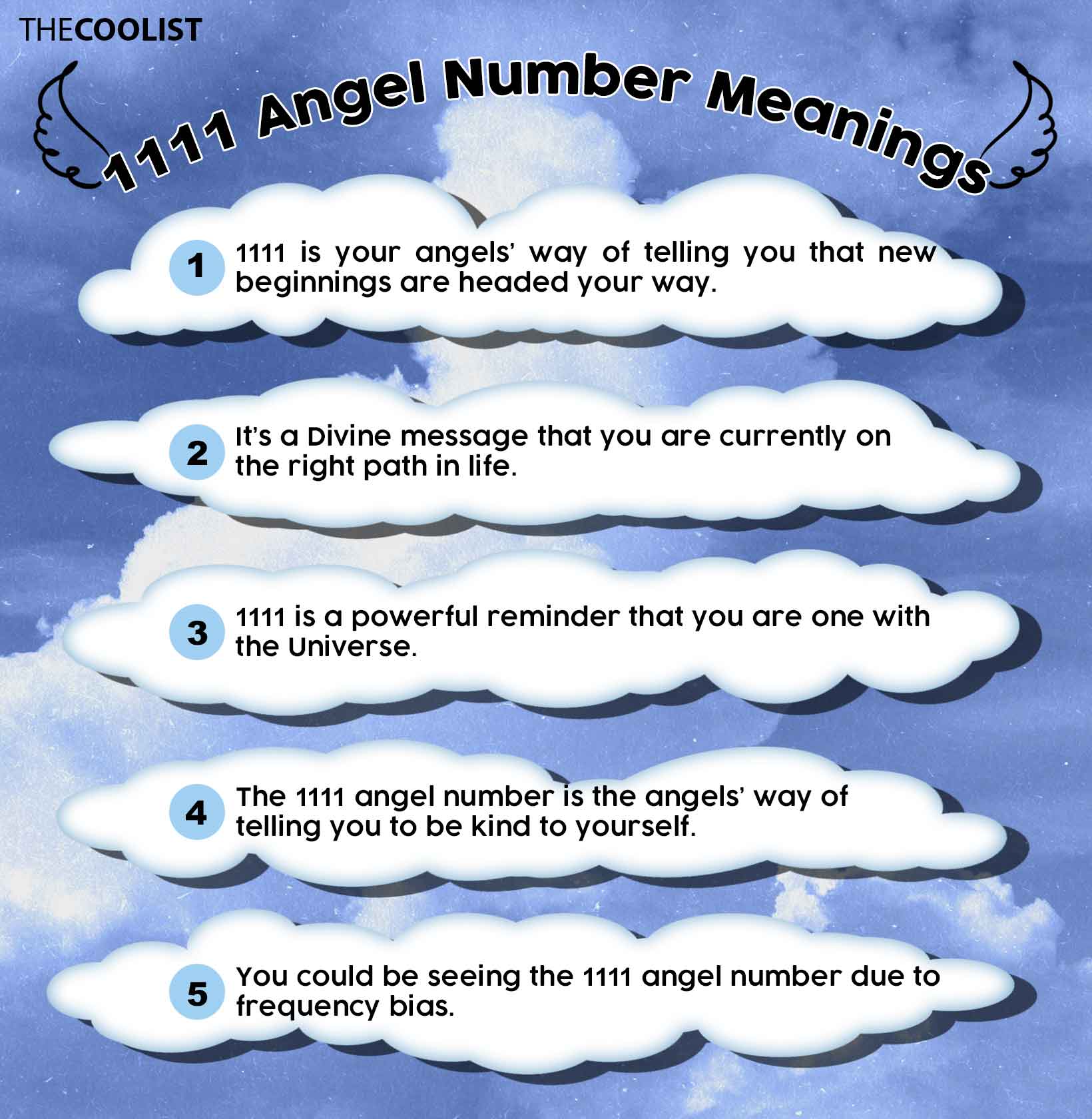 Angel number 1111 infographic