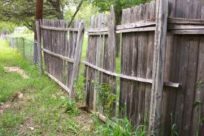 Wood Fence in Falls Church, VA Neglected and Untreated
